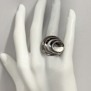 RLM Studio Robert Lee Morris Sterling Ultra Modern Ring 7 Grams Size 8 1/2